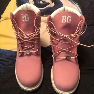 pink timberland boots
